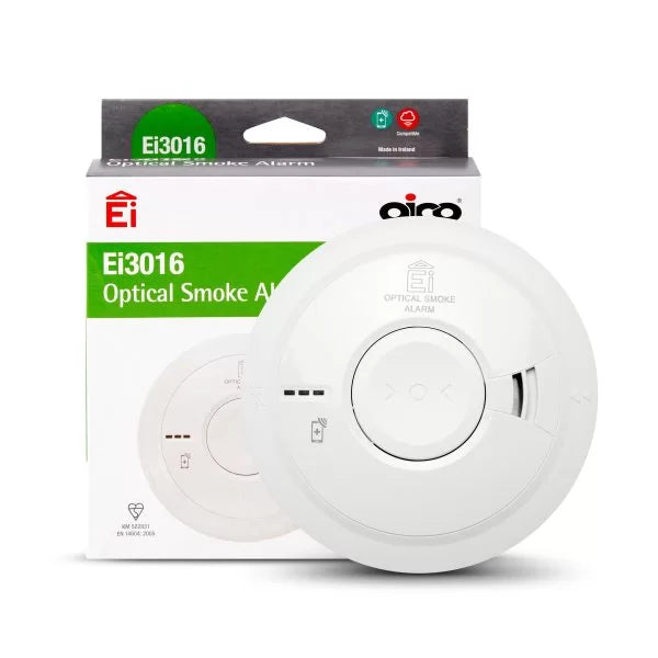 Aico Ei3016 Optical Smoke Alarm – High-Performance Sensor – Ei3016, Ei3000MRF Compatible