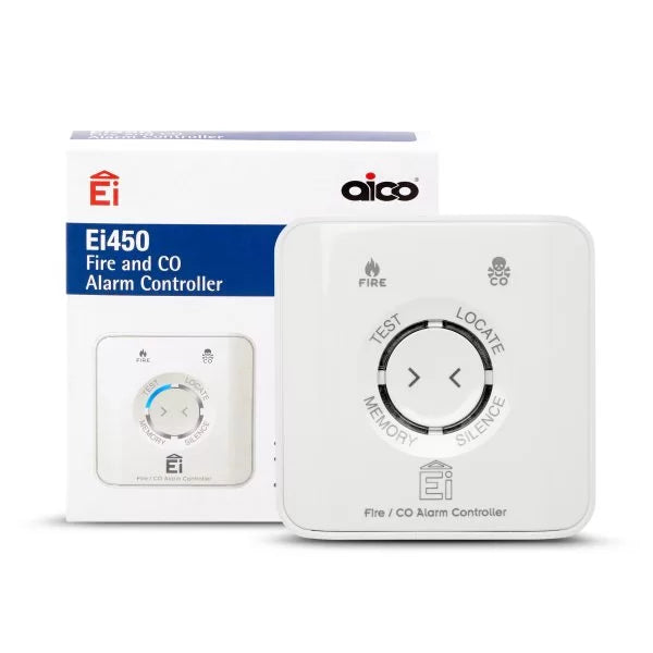 Aico Ei450 RadioLINK Alarm Controller – Wireless Control Switch for Fire & CO Alarms – SKU: Ei450