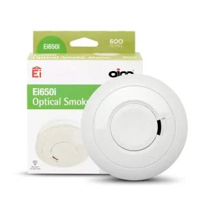 Aico Ei650i Battery Optical Smoke Alarm – 10-Year Lithium, AudioLINK+ – SKU: Ei650i