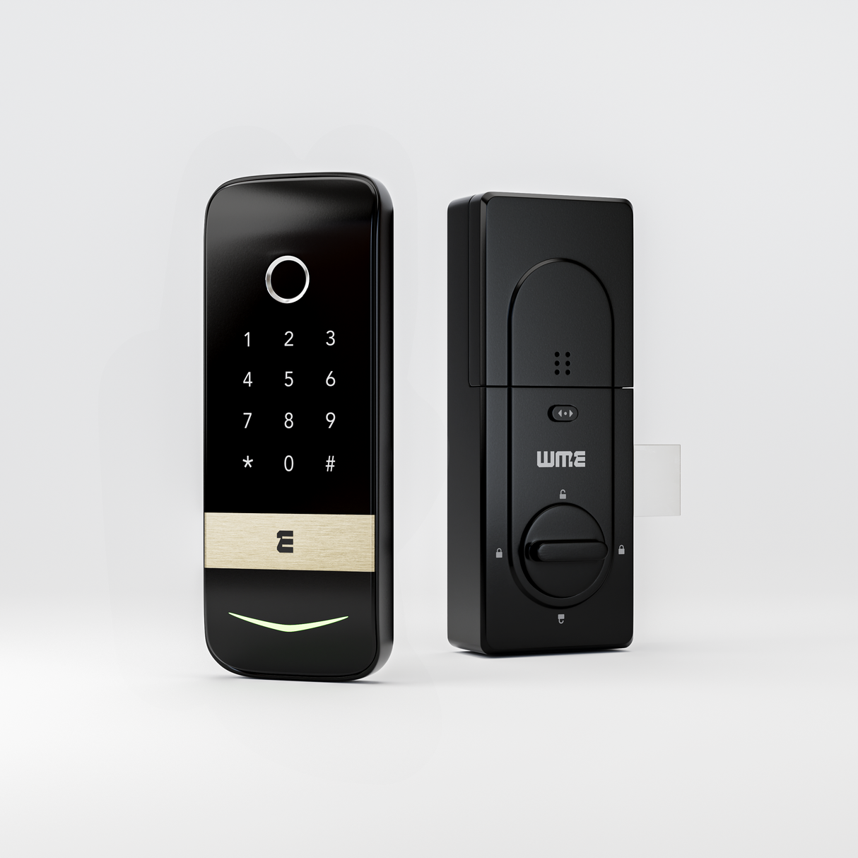 WME DL2 Smart Door Lock – Wi-Fi Voice Fingerprint Keypad (Alexa/Google)
