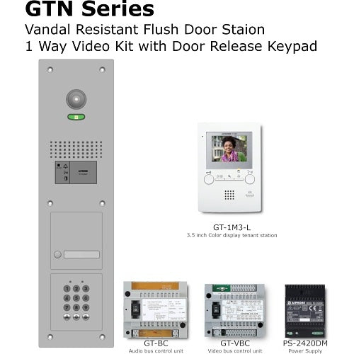 Aiphone GT-1M3/VFS+AC10U door station kit