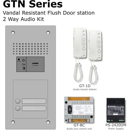 Aiphone GT-2D/AFS flush audio kit