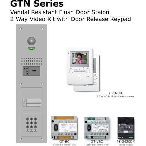 Aiphone GT-2M3/VFS+AC10U door station kit