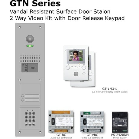Aiphone GT-2M3/VSS+AC10U door station kit