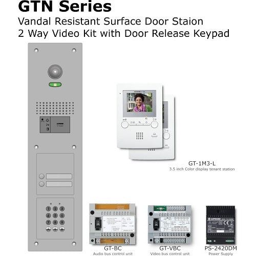 Aiphone GT-2M3/VSS+AC10U door station kit