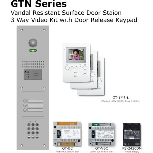 Aiphone GT-3M3/VSS+AC10U door station kit