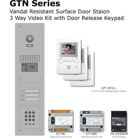 Aiphone GT-3M3/VSS+AC10U door station kit