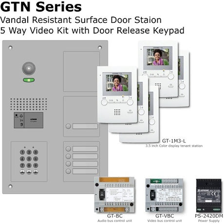 Aiphone GT-5M3/VSS+AC10U door station kit