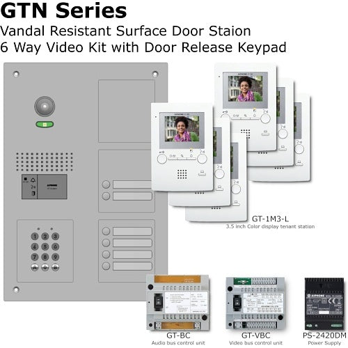 Aiphone GT-6M3/VSS+AC10U door station kit