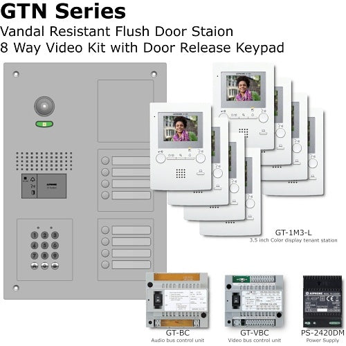 Aiphone GT-8M3/VFS+AC10U door station kit