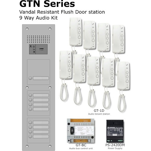 Aiphone GT-9D/AFS flush audio kit