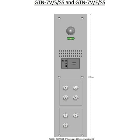 Aiphone GTN-7V/S/SS surface video panel