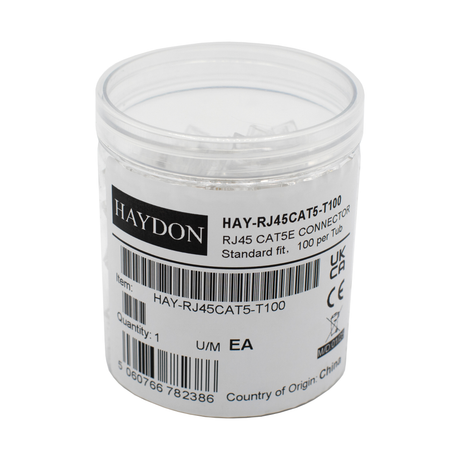 Haydon HAY-RJ45CAT5-T100 RJ45 Cat 5 Connectors