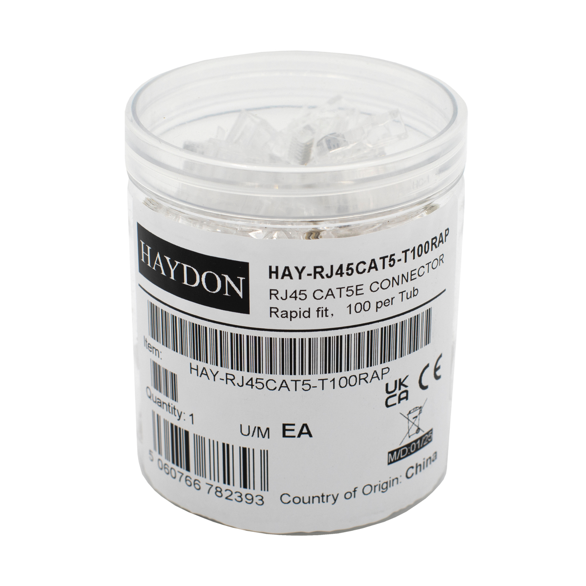 Haydon HAY-RJ45CAT5-T100RAP RJ45 Cat 5 Rapid Connectors