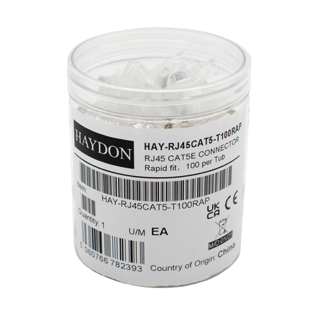 Haydon HAY-RJ45CAT5-T100RAP RJ45 Cat 5 Rapid Connectors