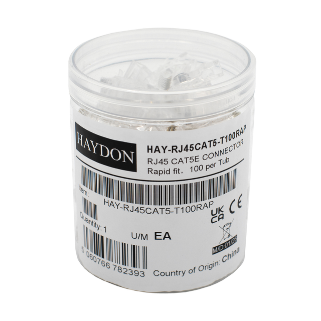 Haydon HAY-RJ45CAT5-T100RAP RJ45 Cat 5 Rapid Connectors