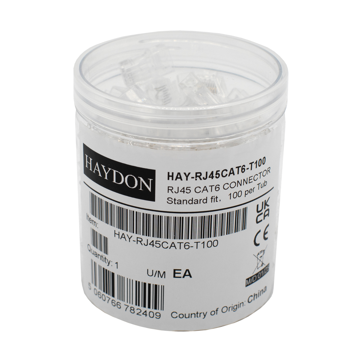 Haydon HAY-RJ45CAT6-T100 RJ45 Cat 6 Connectors