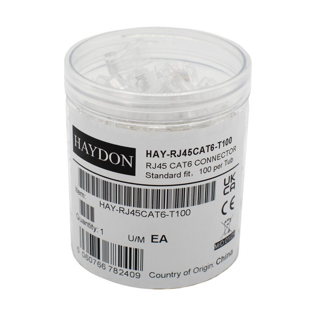 Haydon HAY-RJ45CAT6-T100 RJ45 Cat 6 Connectors