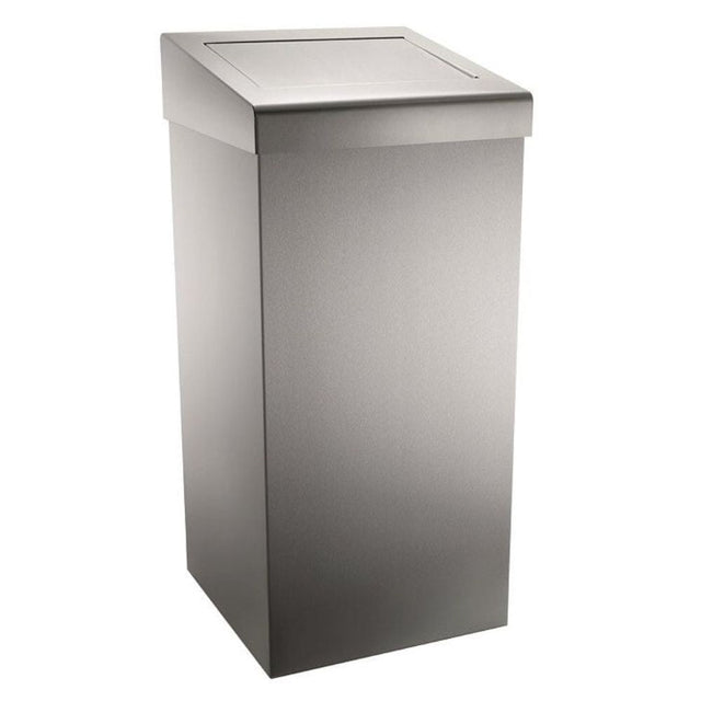 Vivo Stainless Steel Series 50Ltr Push Top Lid Bin
