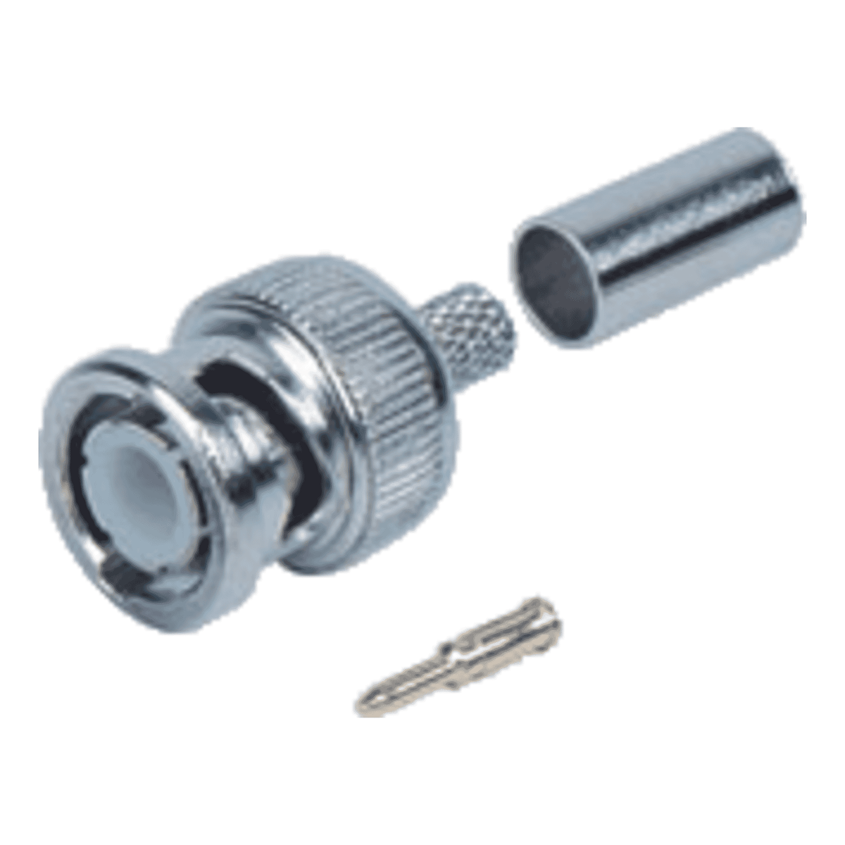 Haydon BNCC 3-Piece Crimp on BNC Plug for RG59 CCTV Coax Cable - Pack of 100