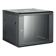 All-Rack CAB9WB600BLK 9U 600mm Deep Wall Mount Cabinet, Black
