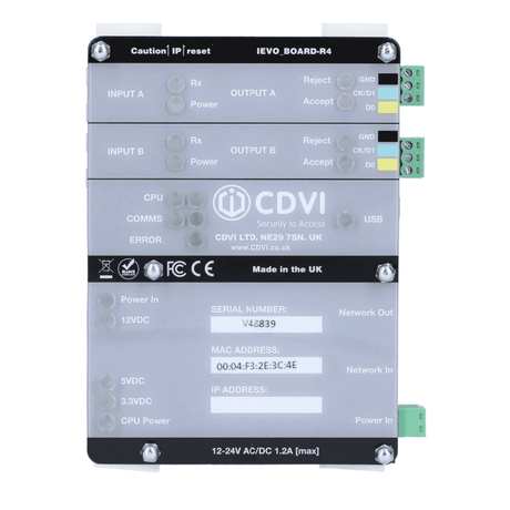 CDVI ievo-MB10K Interface Board - 10,000 User Capacity for Fingerprint Readers