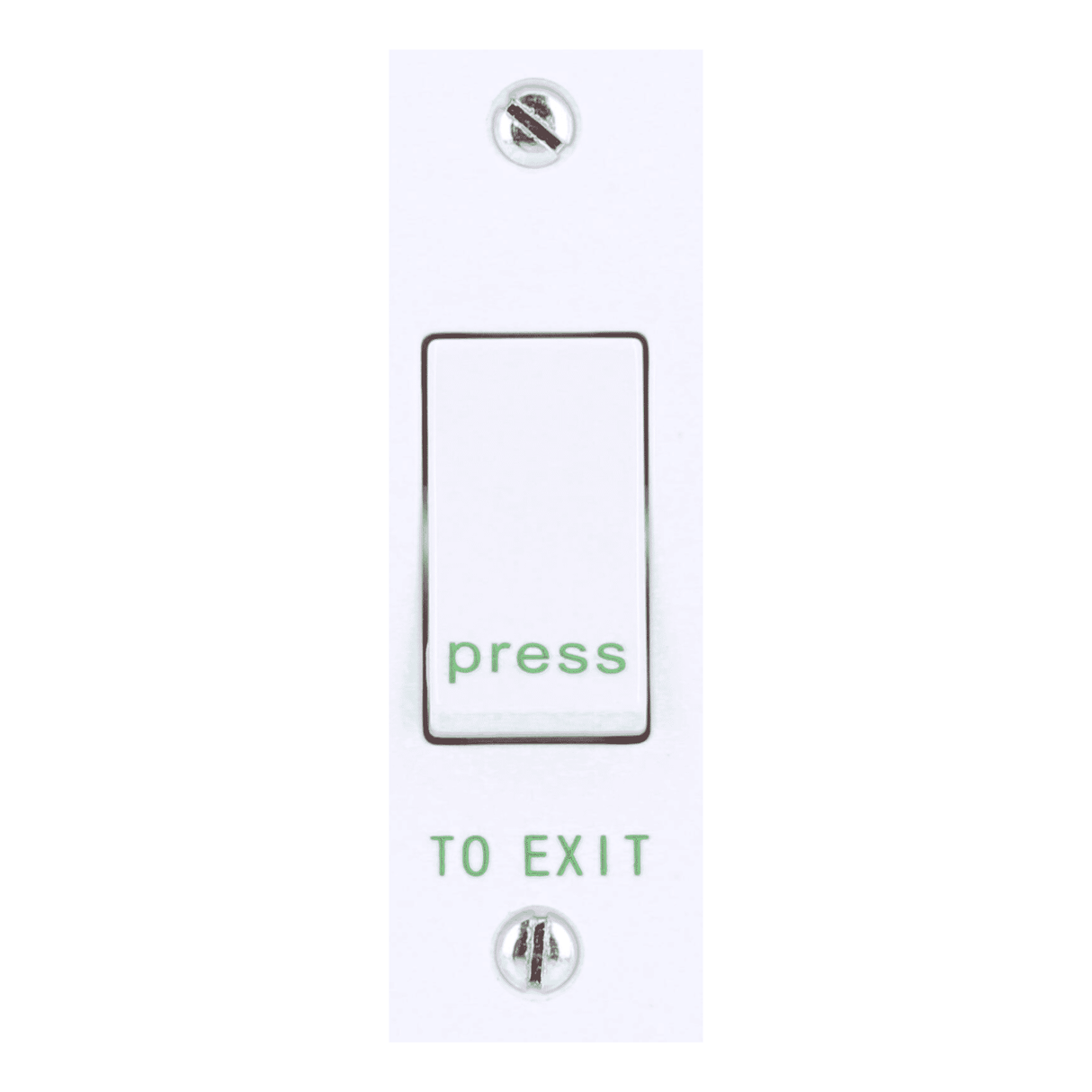 CDVI RTE-002S Plastic Exit Button - Narrow, Surface Mount, Push-to-Exit