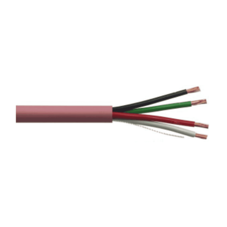 SFX 4 Core Speaker Cable - 100m, Pink, High-Quality LSZH, Professional Audio