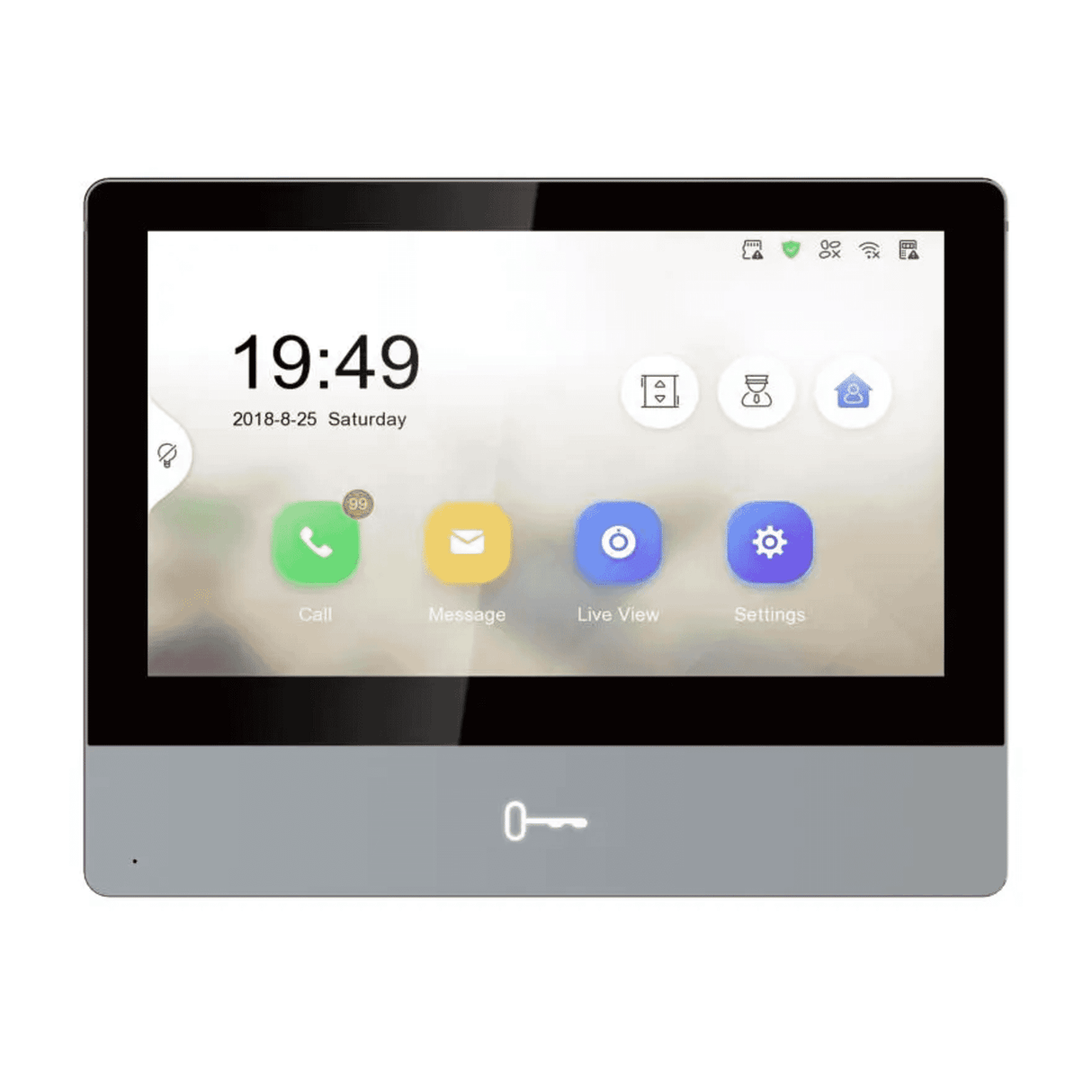 Hikvision DS-KH8350-TE1 7" Indoor Video Intercom Station Touchscreen Ethernet