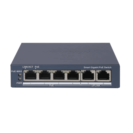 Hikvision DS-3E1506P-EI(O-STD) 4-Port Gigabit PoE Smart Managed Switch CCTV