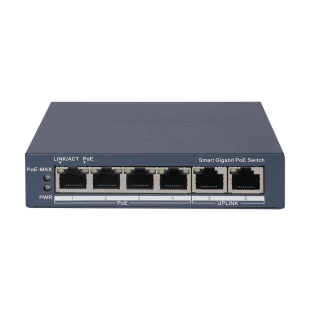 Hikvision DS-3E1506P-EI(O-STD) 4-Port Gigabit PoE Smart Managed Switch CCTV