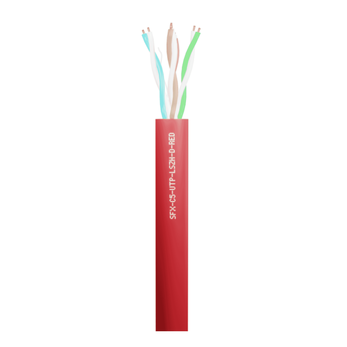 SFX Cables SFX/C5-UTP-LSZH-D-RED-305 305M CATEGORY 5E, 4PR UTP RED LSZH