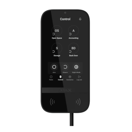 Ajax KeyPad TouchScreen Fibra Black - 81719.226.BL1