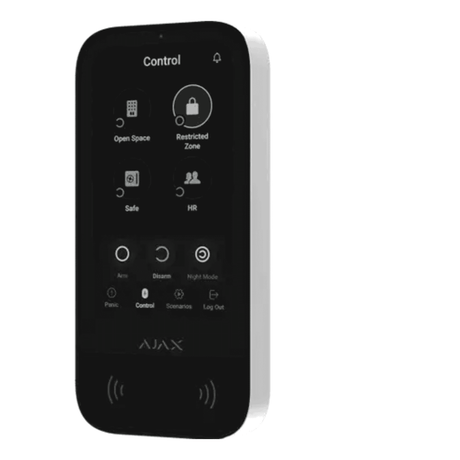 Ajax KeyPad TouchScreen Fibra White - 81718.226.WH1
