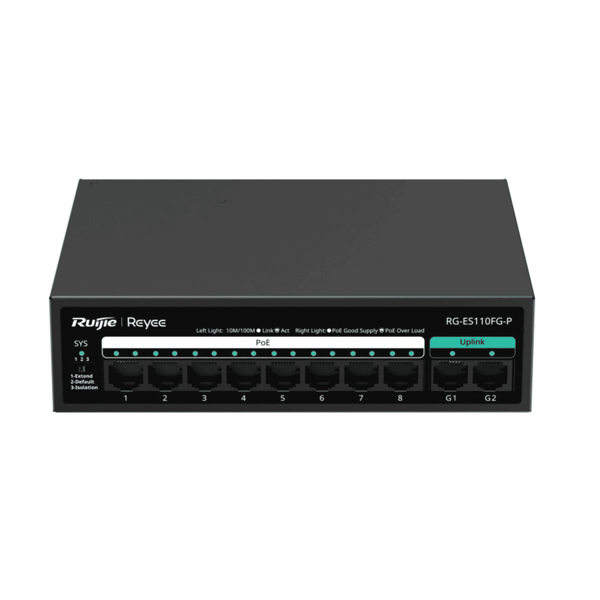 Ruijie RG-ES110FG-P 8-port full Gigabit PoE switch
