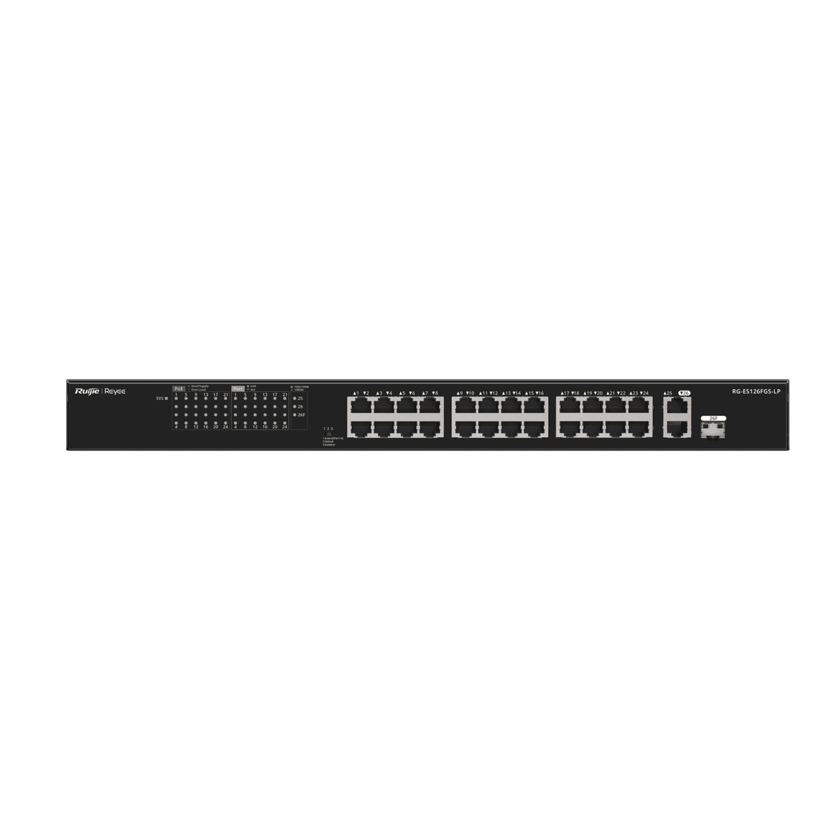 Ruijie RG-ES126FGS-LP 26-port Gigabit PoE switch