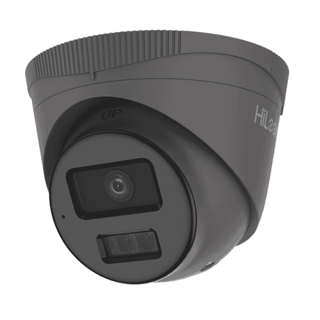 HiLook IPC-T249HA-LU(2.8mm) Grey 4 MP ColorVu with Smart Hybrid Light Turret Camera