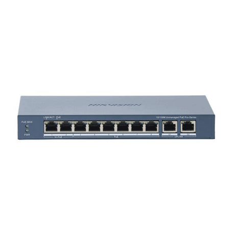 Hikvision DS-3E0310HP-E(C) 8 Port Fast Ethernet Unmanaged PoE Switch
