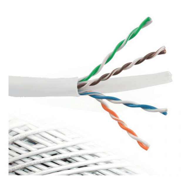 SFX Cables CAT5/PE/305M/WHITE CATEGORY 5E, 4PR UTP WHITE PE