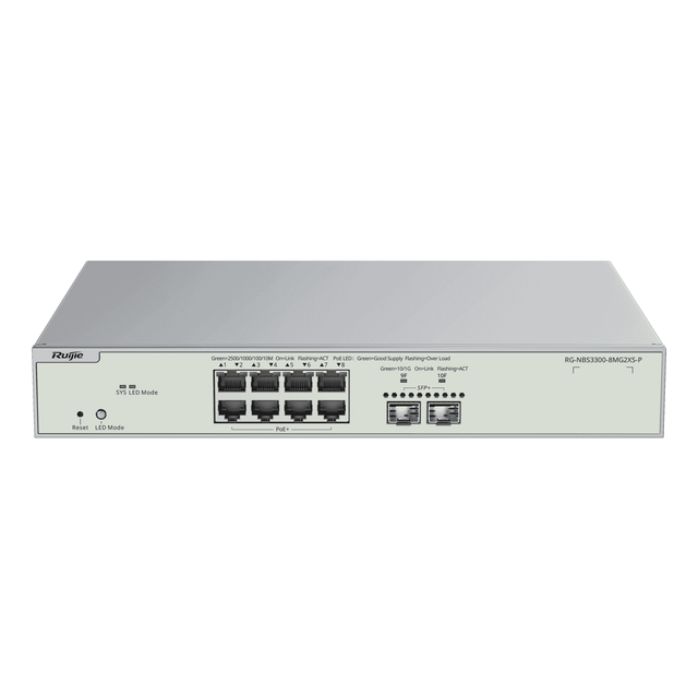 Ruijie RG-NBS3300-8MG2XS-P 8MG + 2XS PoE managed switch