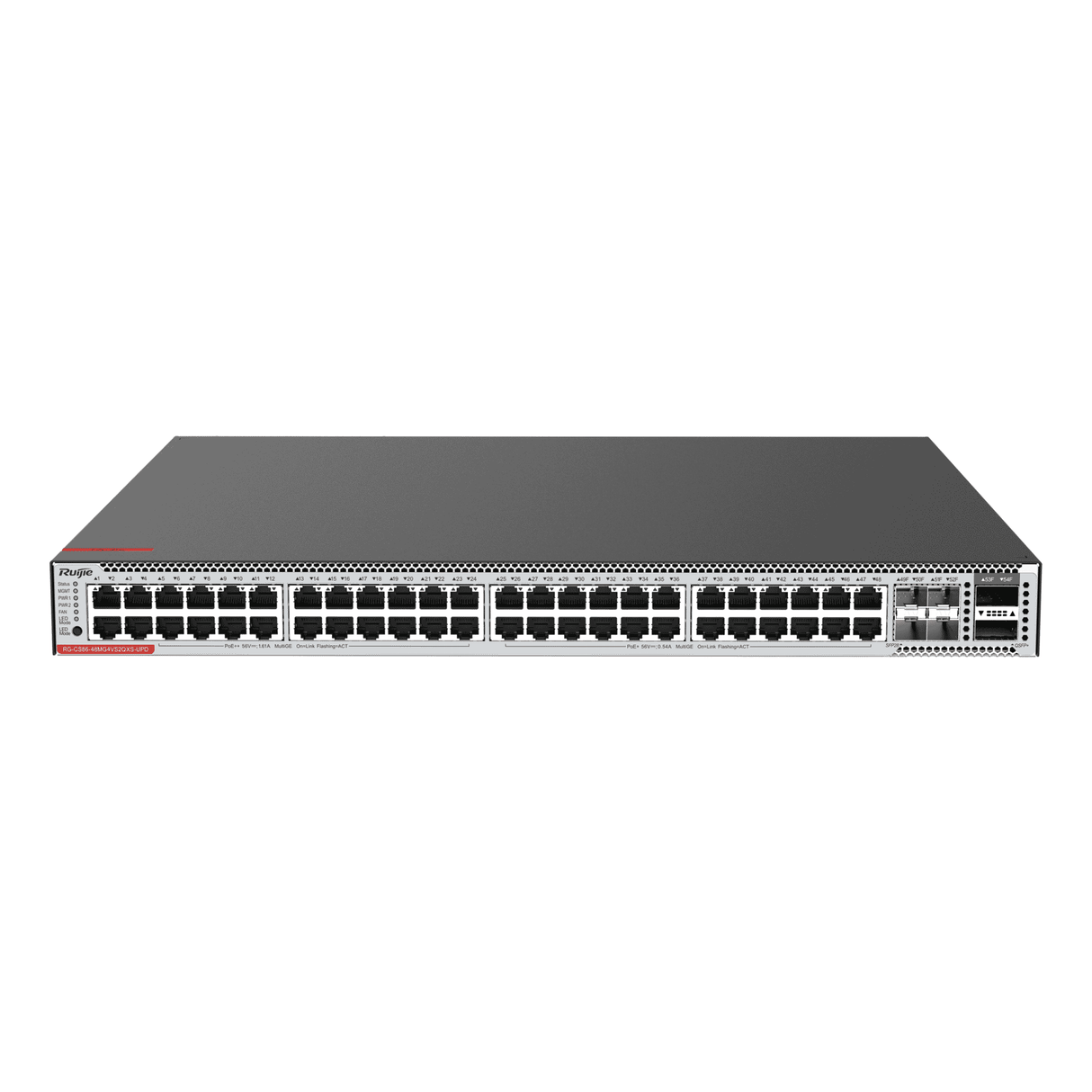 Ruijie RG-CS86-48MG4VS2QXS-UPD 48-PORT MULTI-GE SWITCH WITH CLOUD MANAGEMENT,FULL 1GE/2.5GE/5GE ACCESS POE/POE+/POE++