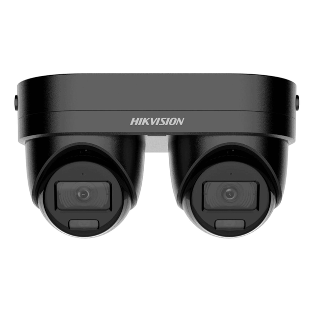 Hikvision DS-2CD2346G3D-IZ2UY/SL(2.8/4mm)BLACK - 4 MP DUAL-LENS FIXED POINT ZOOM TURRET NETWORK CAMERA
