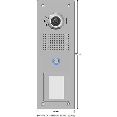 Aiphone IX-DV/F/SS+CPROX flush video panel