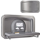 KB310-SSWM-EN Horizontal Stainless Steel Surface-Mounted Baby Changing Station