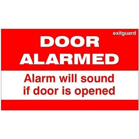 Hoyles LAB35202 door alarm sign