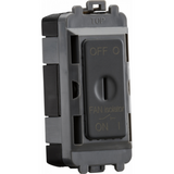 Knightsbridge: GDM021AT, 10A Fan Isolator Key Switch Module, Triple Pole Operation, Anthracite Finish, 230V, IP20