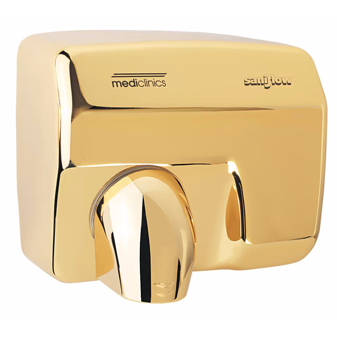 Mediclinics Saniflow Gold Plated Hand Dryer