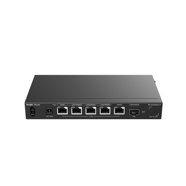 Ruijie RG-EG406XS-P 2.5G Cloud Managed PoE Router