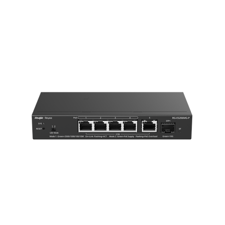 Ruijie RG-ES206MG-P 5-Port 2.5G Cloud Managed PoE Switch