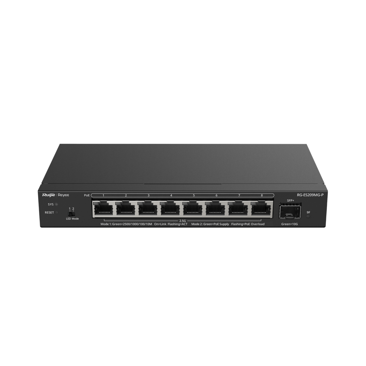 Ruijie RG-ES209MG-P 8-Port 2.5G Cloud Managed PoE Switch